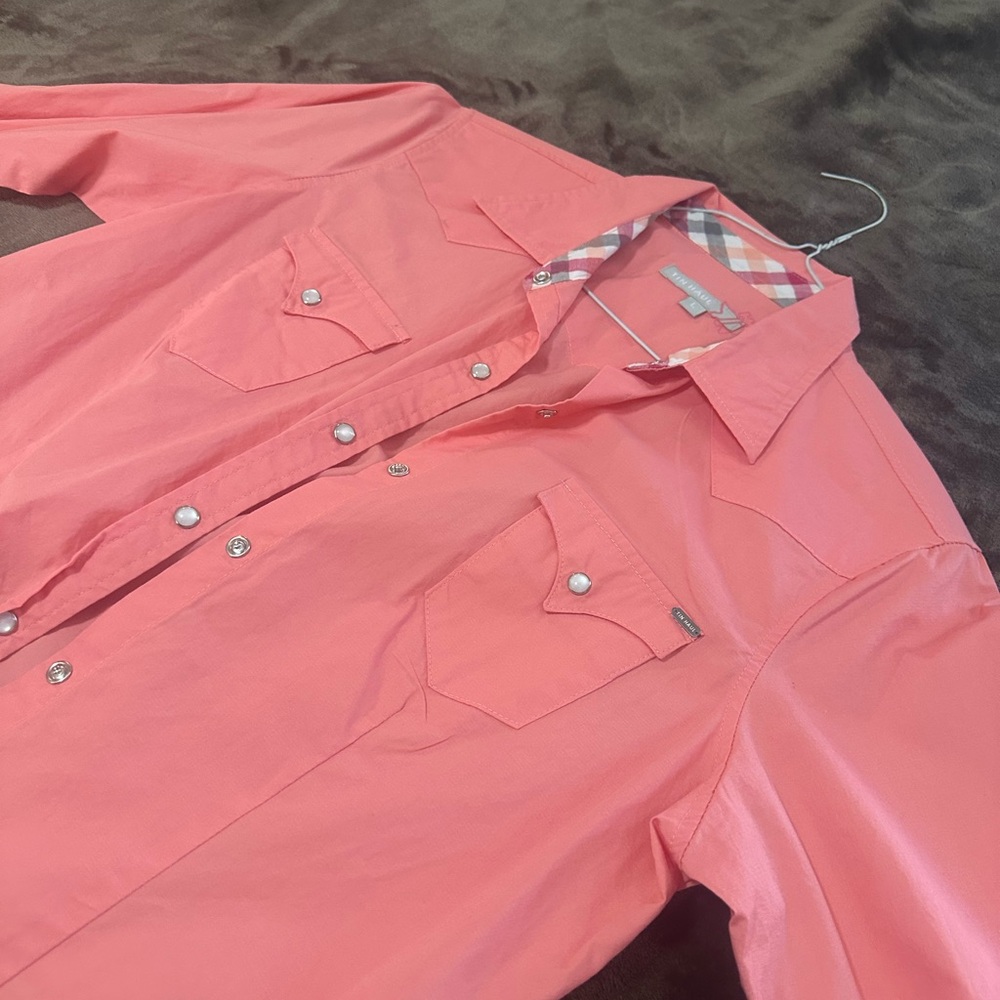 Tin Haul Women’s Coral  Button-Up Shirt